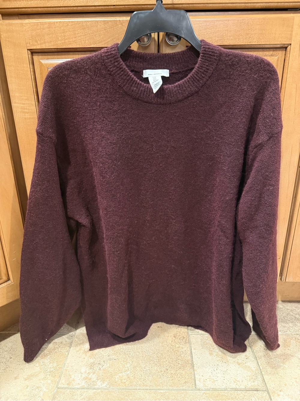 H&M Maroon Knit Maternity Sweater